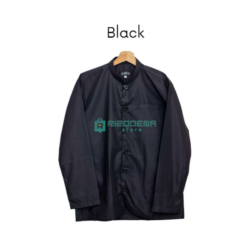 Baju koko habaib koko haibah baju koko ammu model ammu-Black