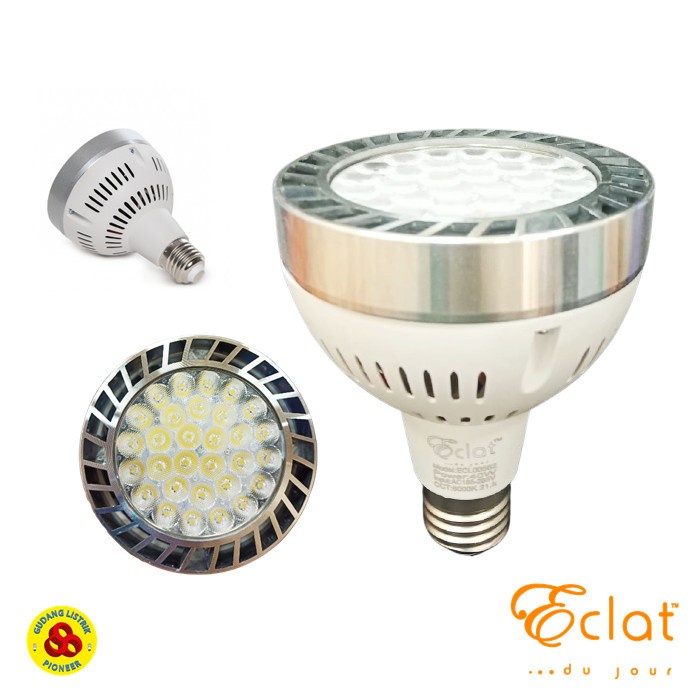 Eclat LED PAR30 40W Semu E27 Bohlam Lampu Sorot LED Body Putih CW