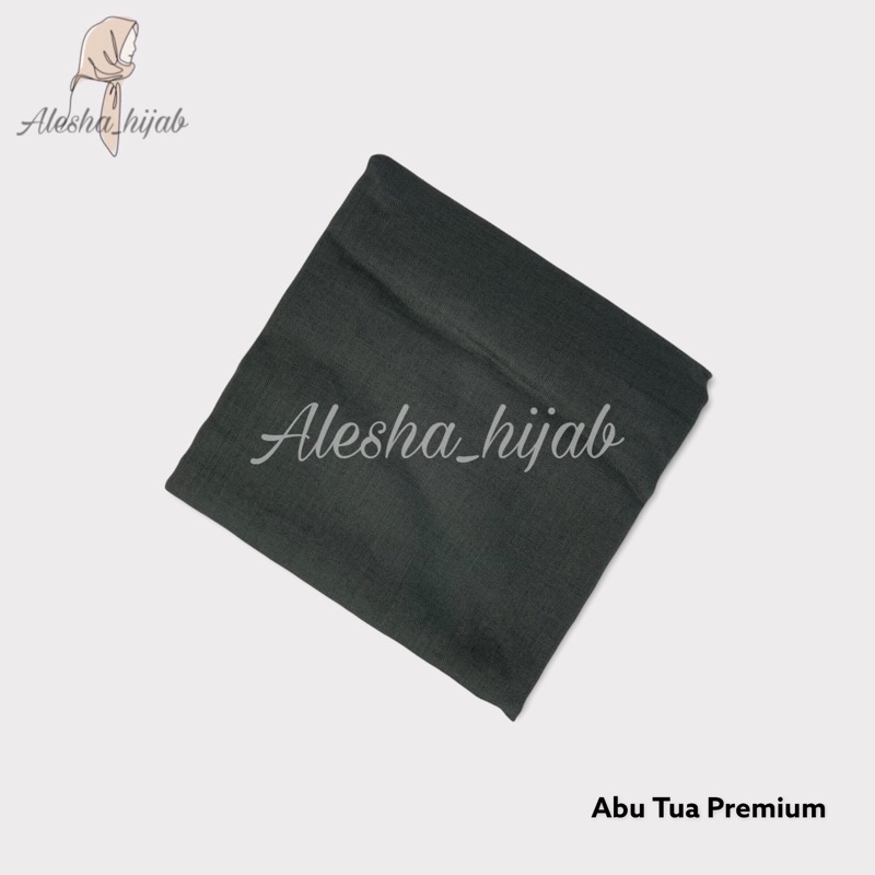 Segi Empat Paris | Jilbab Paris | Hijab Paris | Kerudung Paris Polos Premium-Abu Tua Premium