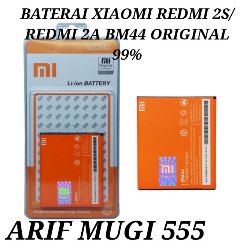 Batrai Battery batre hp Xiaomi Redmi 2S/Batre Batery Bm44 Xiaomi Redmi 2A Original