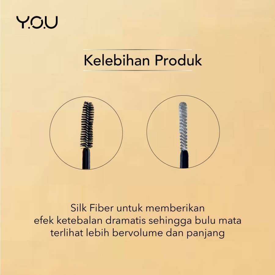 Kosmetik YOU Make Up Dual Dramatic Glam Volume Mascara Curl Volume