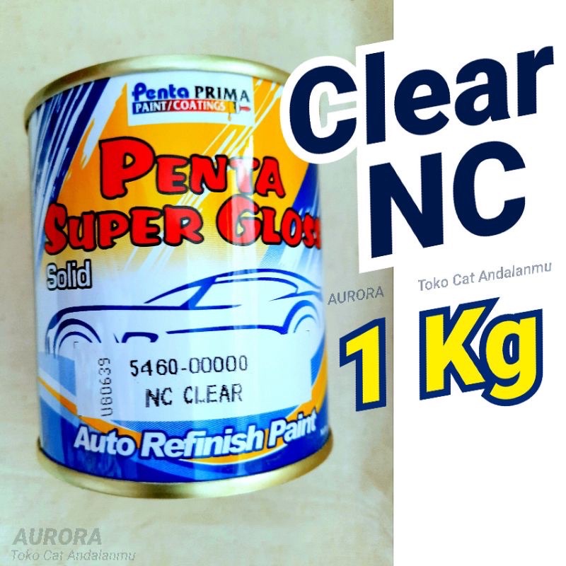 Penta Super Gloss NC Clear 1Kg Vernis Mengkilap / Anti Gores Pelindung Cat Motor Mobil Sepeda Pernis