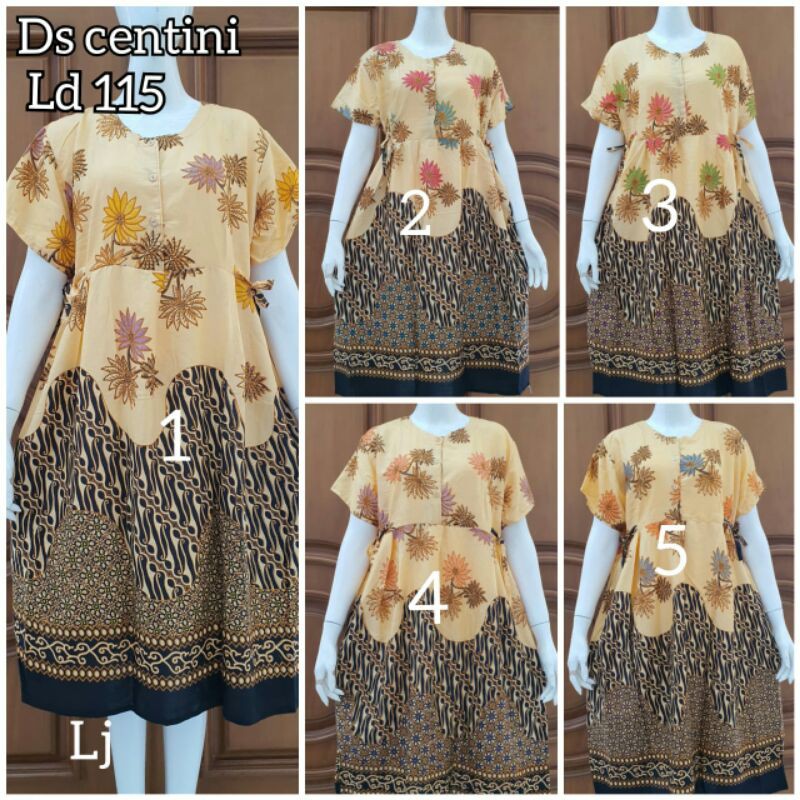 Ds Centini Sogan Parang Chibi Dress Homey Daster Cantik Batik Fashion Wanita Jumbo Ecer Grosir Solo