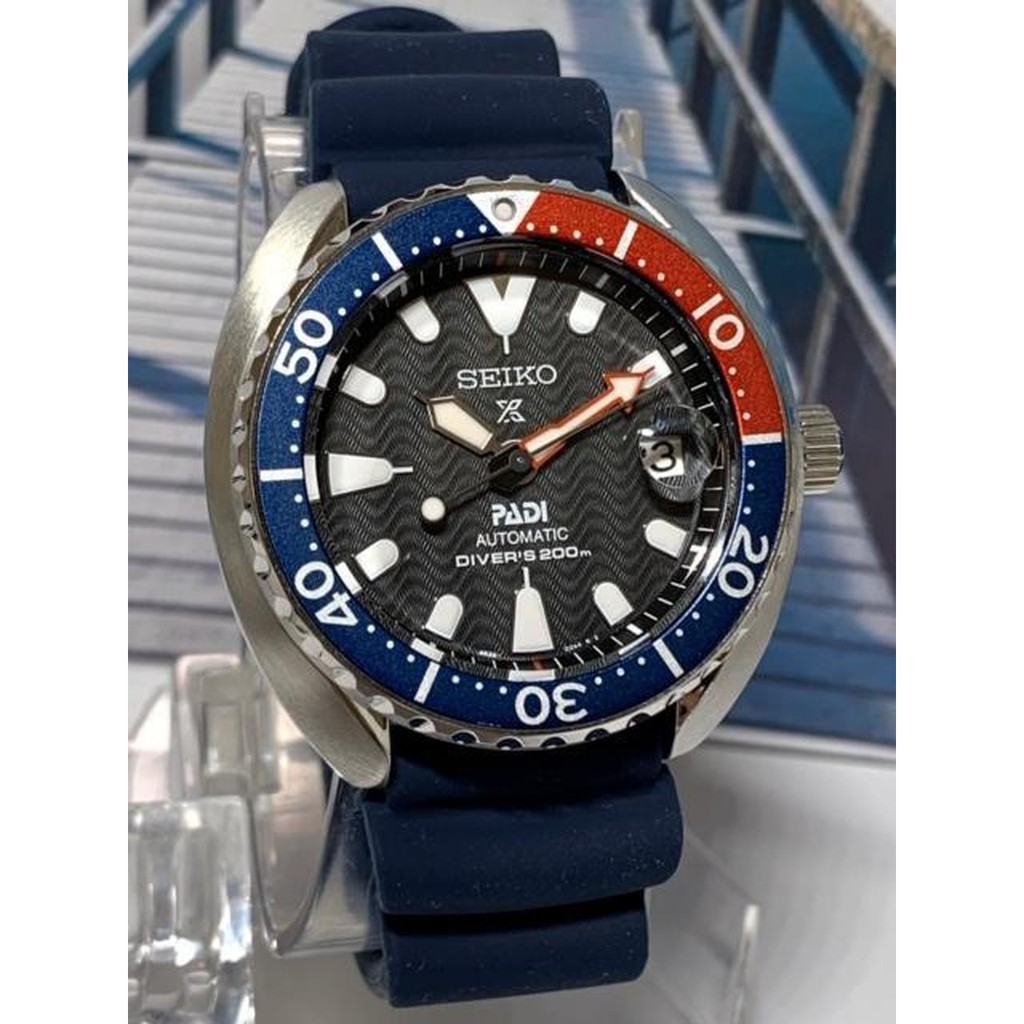 Seiko Prospex SRPC41K1 Mini Turtle PADI Pepsi - Jam Tangan Pria