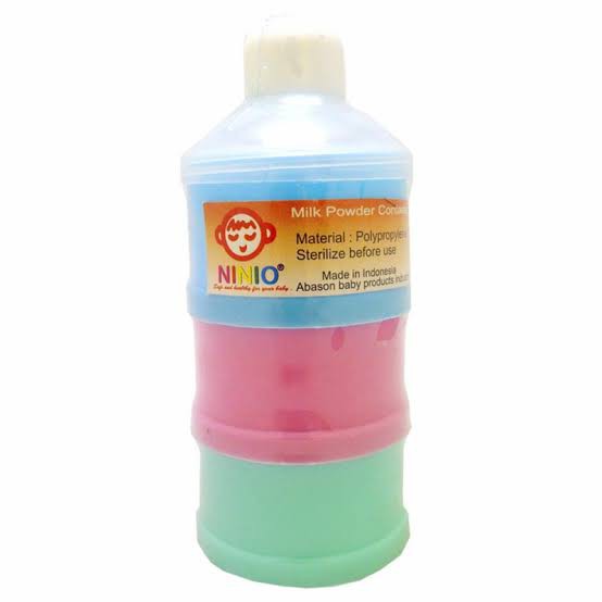 Wadah Tempat Susu Bubuk Bayi Ninio 3 / 4 Susun Milk Powder Container Susu Traveling Dispenser Susu