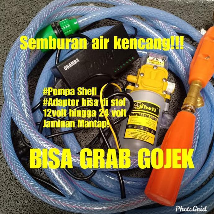 Pompa Air Dc Set Shell Pompa 12-24Volt -Mesin Cuci Ac Motor Mobil Medanbaiak.Store