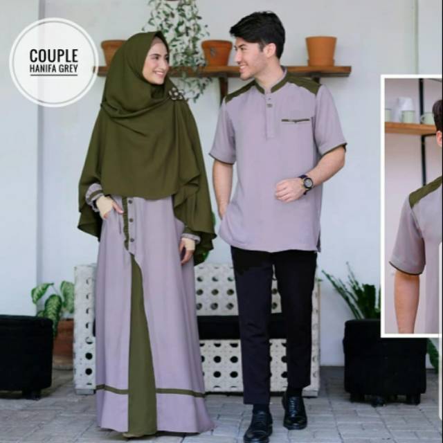 Baju Couple Kondangan Kekinian : Muslim Wanita Cowok Couple Murah Baju