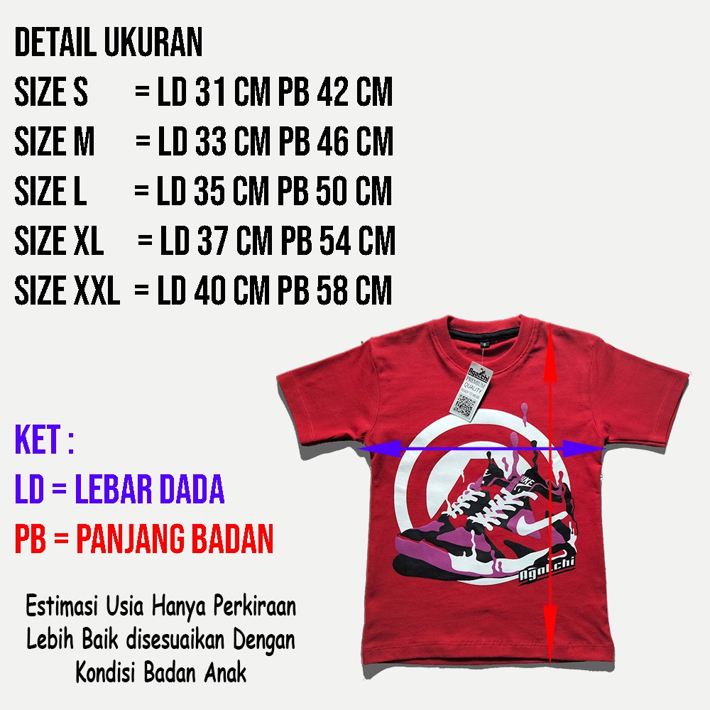 Kaos Anak / Baju Anak Distro Agatchi - Sepatu / Shoes