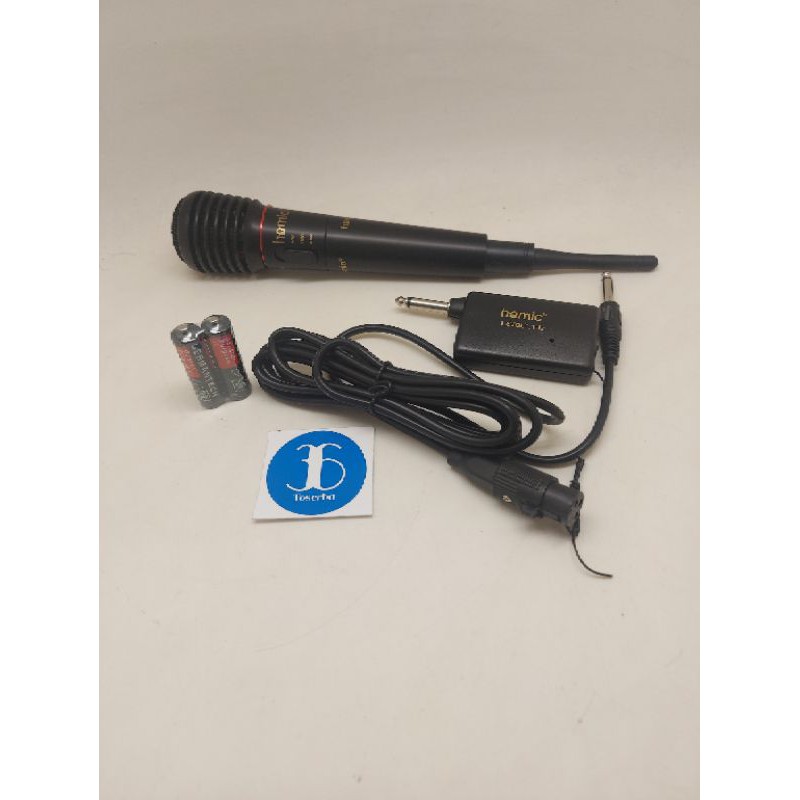 Mic Wireless Homic HM-308 - Microphone Homic Wearless 308- Mic Karaoke