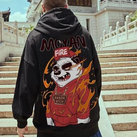 [Baru.datang]⭐ JAKET HOODIE PANDA FIRE - JAKET HOODIE MURAH - JAKET HOODIE UNISEX(SETc15) [trims,.ya