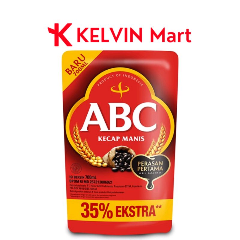 

ABC Kecap Manis Refill 700mL | KELVIN Mart