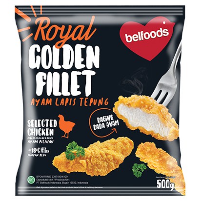 Royal Golden Fillet Belfoods 250gr, Dada Ayam Balut Tepung