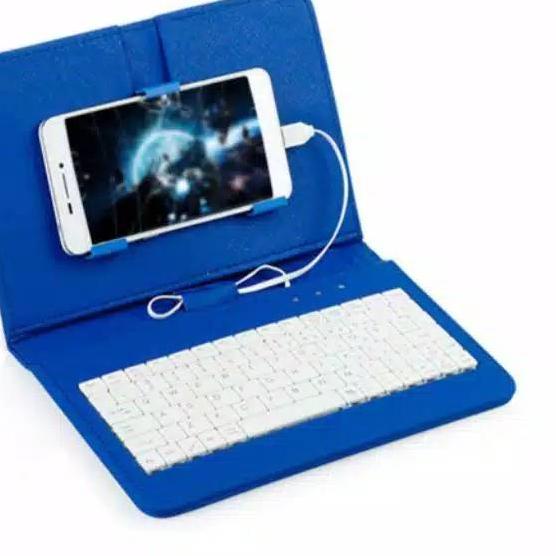 ✥ Wired Keyboard Flip Holster Case Cover Skin Protector For OTG Android Phone ➤