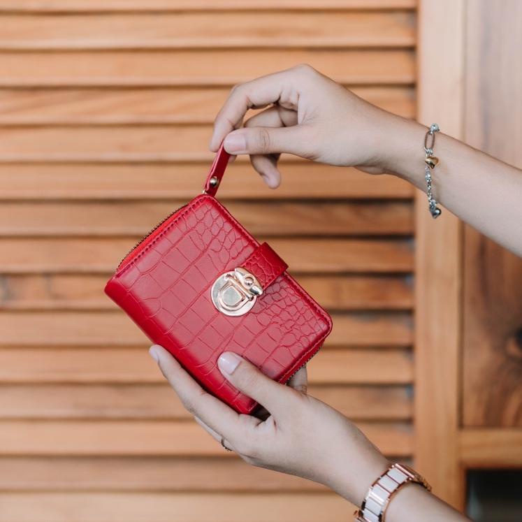 (PALING DICARI) IVORA Wallet Dompet Organizer (FREE BOX & Tulisan Budgeting)