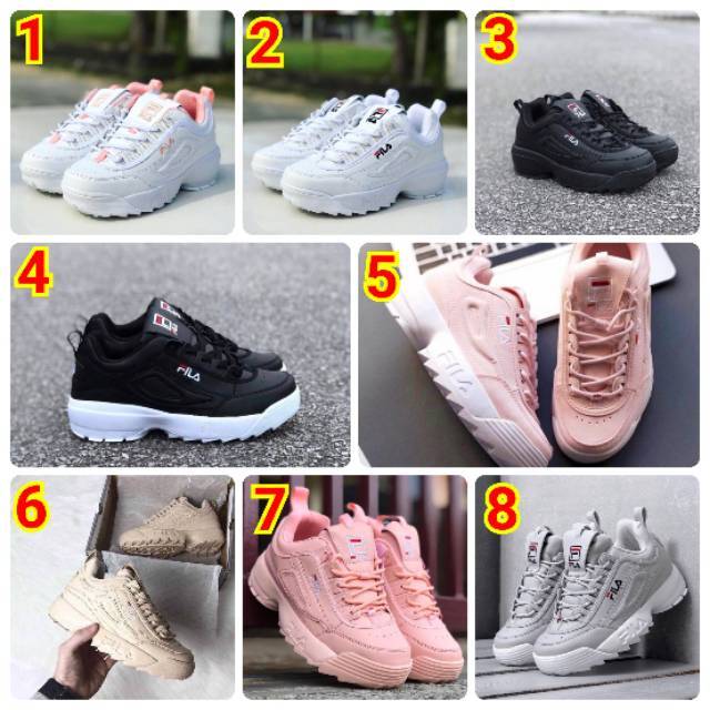Sepatu Fila Disruptor Sneakers Sepatu Olahraga Sepatu Sport Wanita Sepatu Fila Sneakers Fila