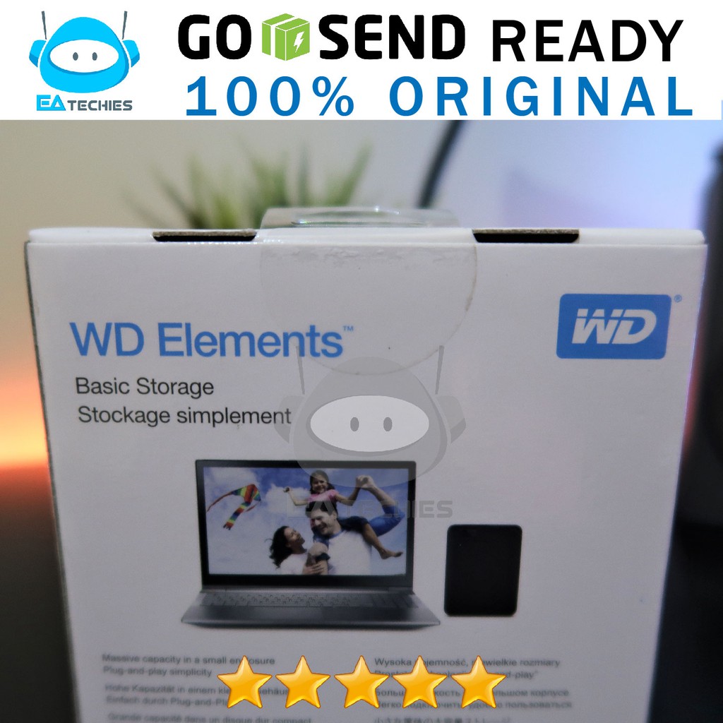 WD Elements 1TB 2,5inch Harddisk Element 1Tera HDD External Garansi Resmi New Sealed