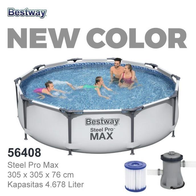 Bestway 56408 Kolam Renang Family 3 Meter Steel Pro Framed Pool
