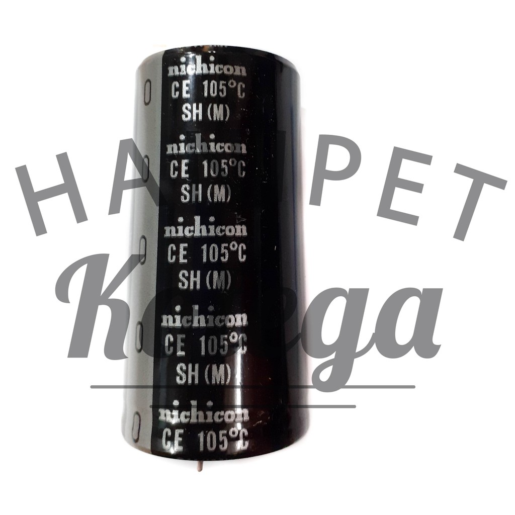 Nichicon 10000uF 100V Elco Ori Baru 10000 uF Hitam 100 V Elko Nicicon