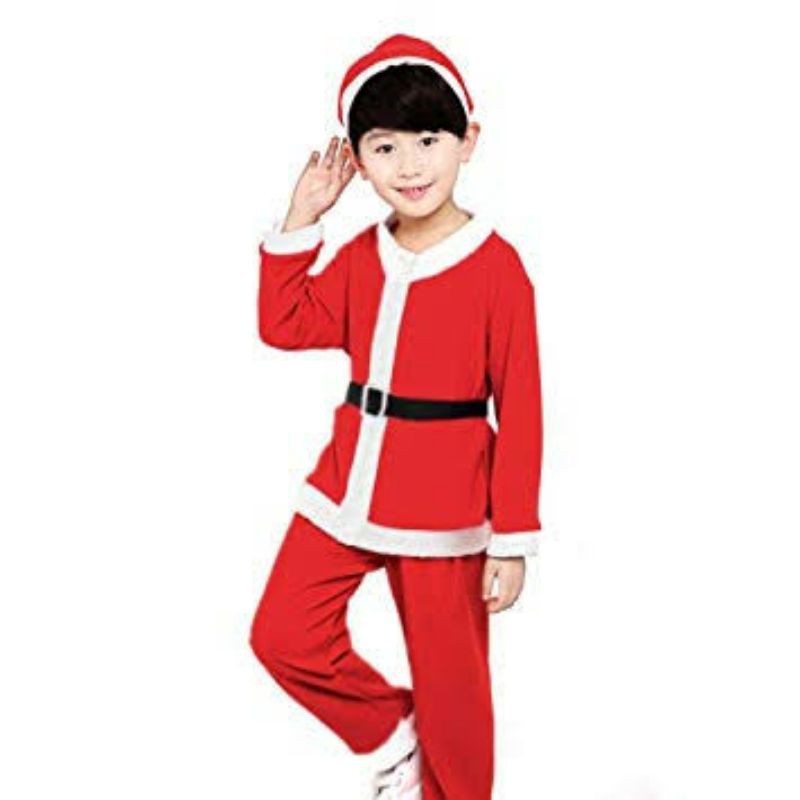 Baju Kostum Santa Natal Anak Bayi Balita Cosplay Baju Natal Murah