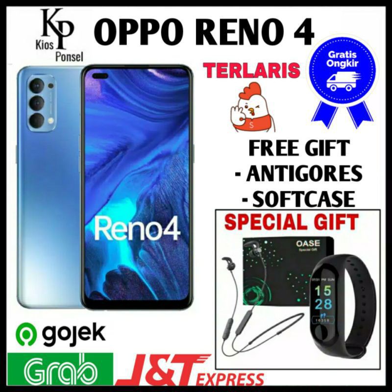 PROMO SPESIAL AKHIR TAHUN  SPESIAL HR INI CUCI GUDANG HP Oppo Reno 4 Ram 8GB/128GB Garansi Resmi