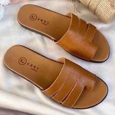 sandal wanita terbaru kulit asli/viral 2021 sandal fashion wanita murah kulit asli100%