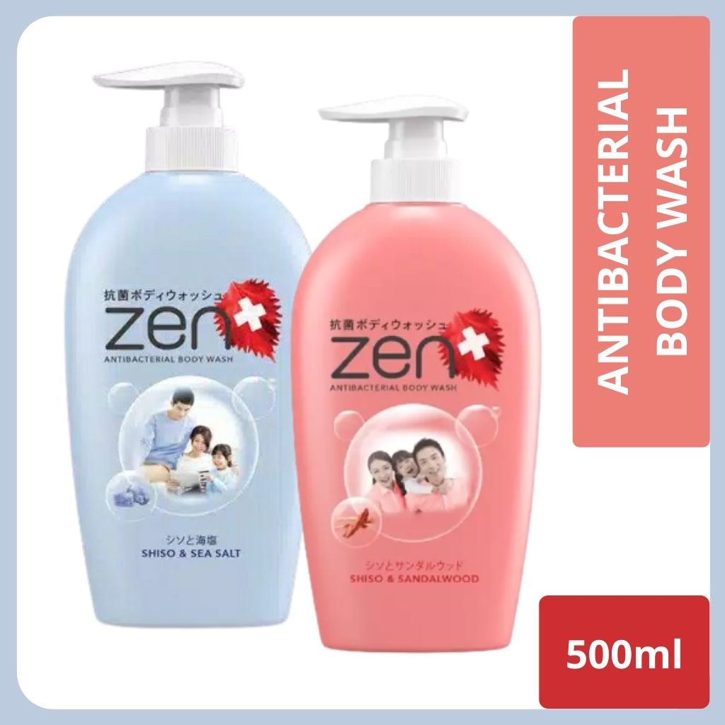ZEN BOTOL SABUN CAIR ZEN 500ML BODY WASH PUMP ANTI BACTERIAL