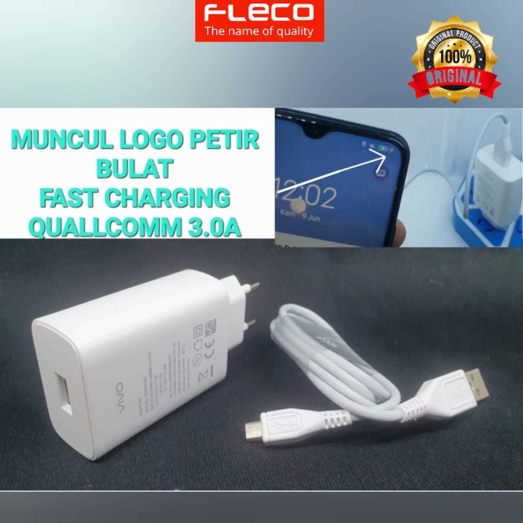 CHARGER ORIGINAL 100% KWALITAS REAL COPOTAN HP VIVO S1 PRO S2 Z1 V15 V19 V20 SE V23 Y50 Y75 CAS ORI 
