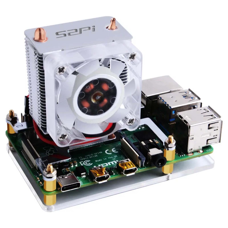 Btsg Untuk Raspberry Pi Untuk DC Brushless CPU LED Cooling Fan Raspberry Pi 4B Pendingin Fa