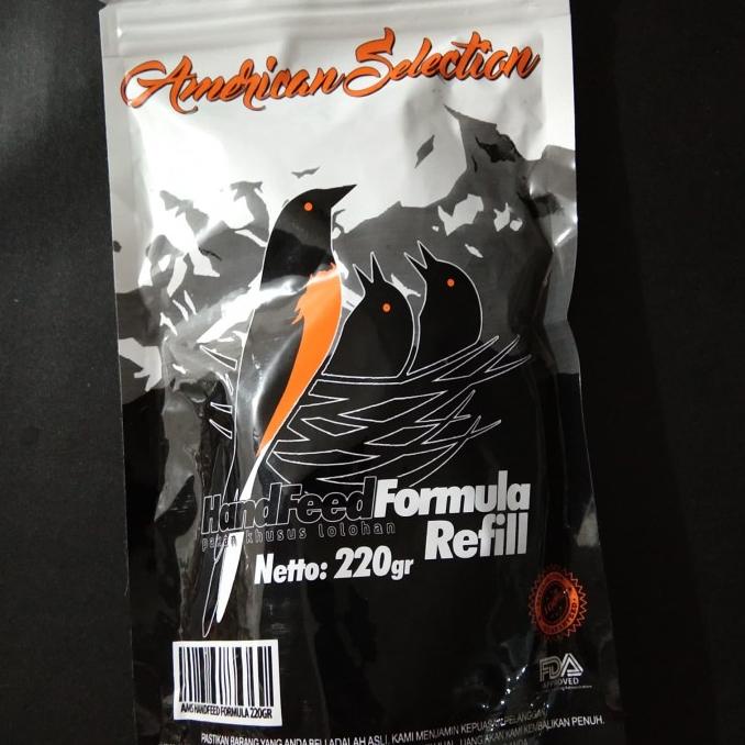 AMS AMERICAN SELECTION 220 HANDFEED FORMULA pakan lolohan burung murai