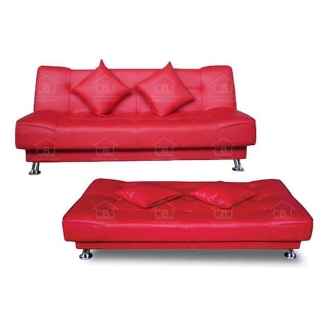 Sofa Bed Vendita - Sofabed Minimalis Super Eco Oscar Kulit Leather