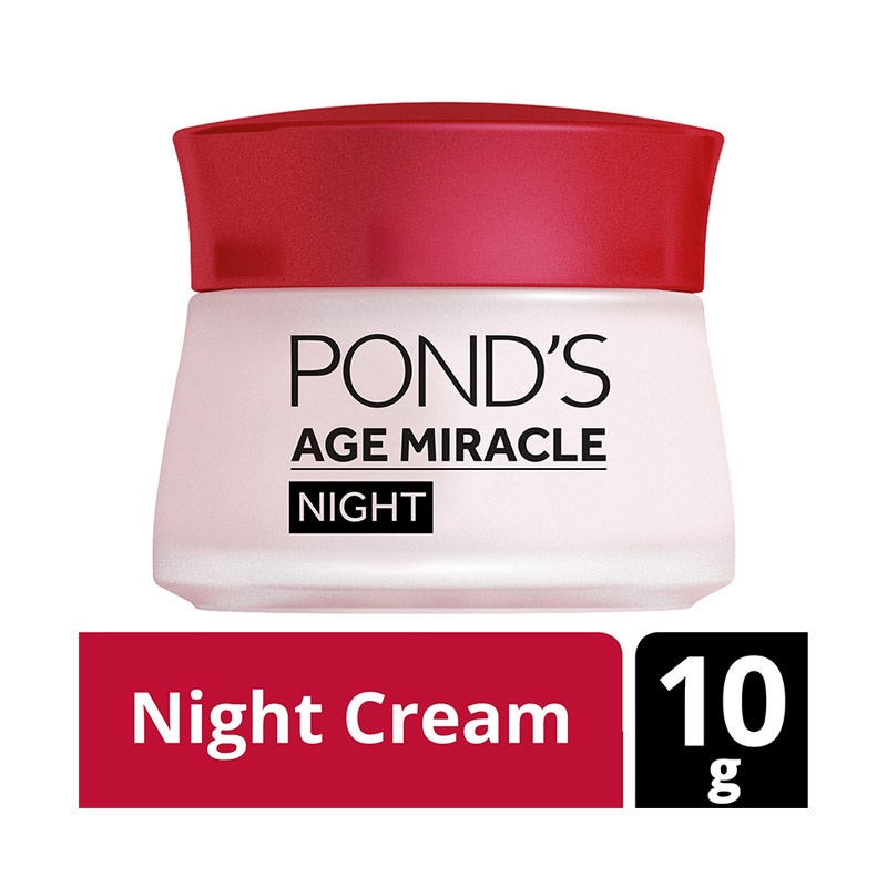 Ponds Age Miracle Night Cream Moisturizer Anti Aging &amp;Glowing W Retinol&amp;Niacinimide 10G