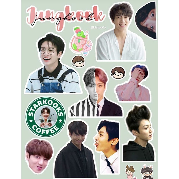 

Sticker BTS A6 Jungkook