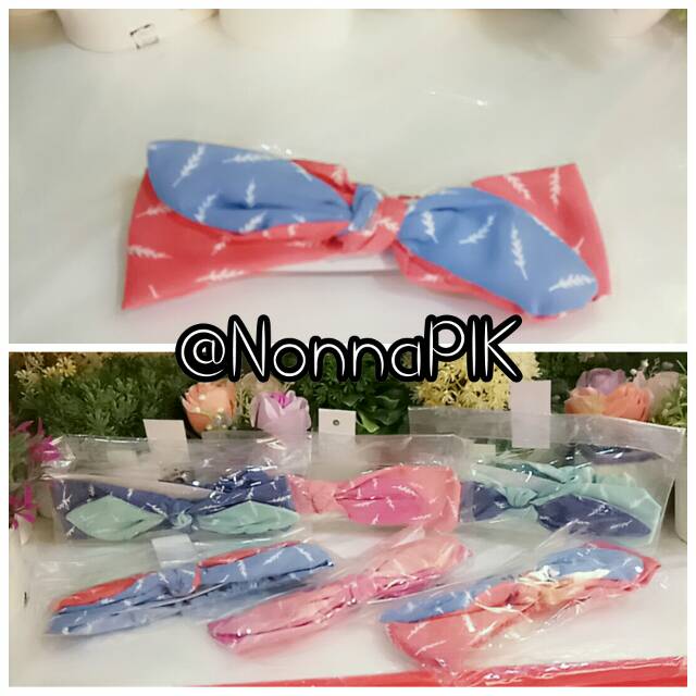 HEADBAND Bandana Karet Mandi Rabbit Kelinci [ Bisa jadi Penutup Mata ] atau Pita