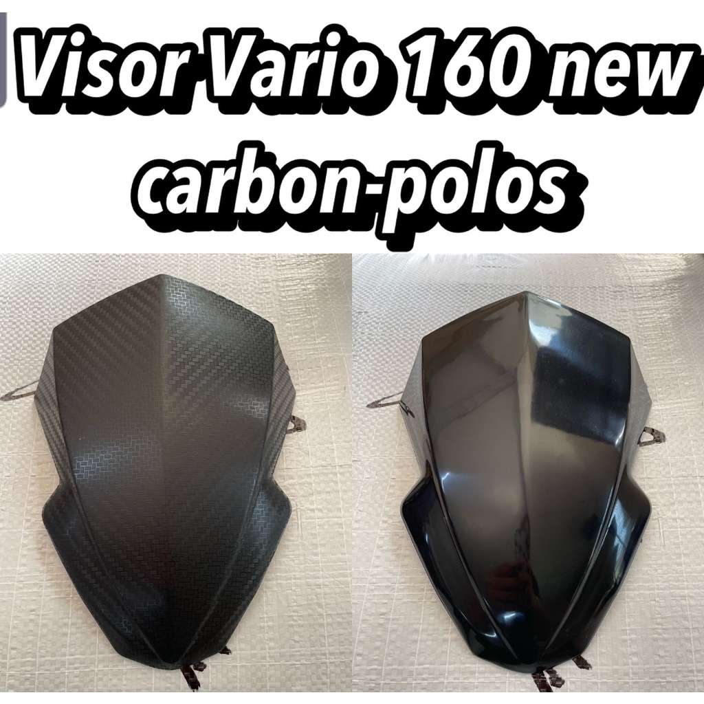 VISOR WINDSHIELD MOTOR HONDA VARIO 160 NEW ABS WARNA HITAM BAHAN BERKUALITAS