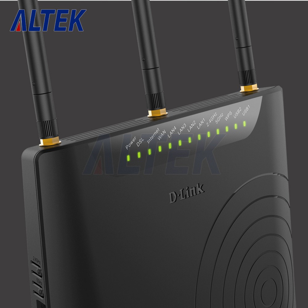 DLINK Dual Band Wireless AC750 VDSL2+/ADSL2+ Modem Router [DSL-2877AL] Baru Bagus - SALE