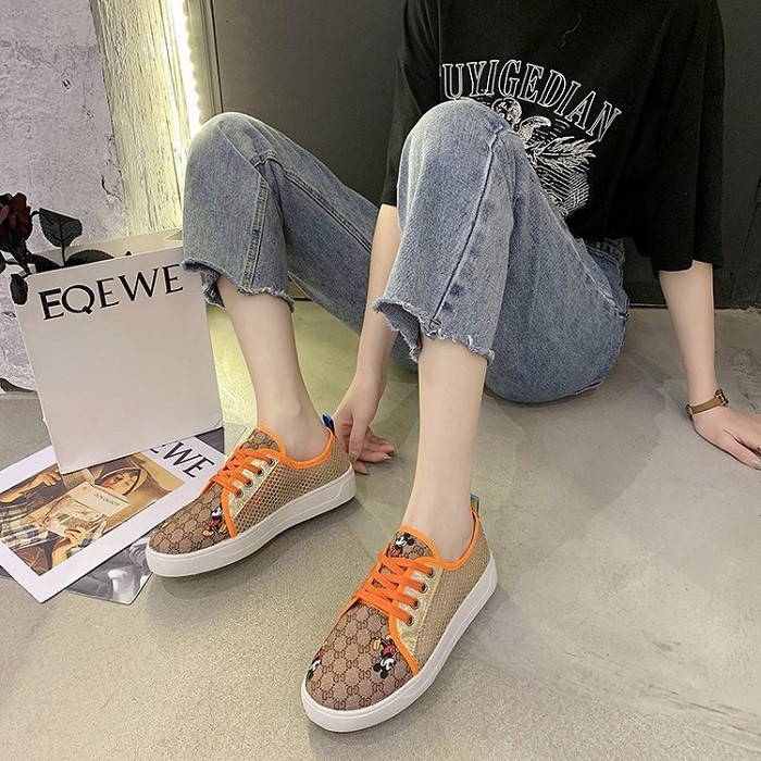 RYX - Mesh Cartoon Sepatu Sneaker Wanita Fashion Casual - Ori Import