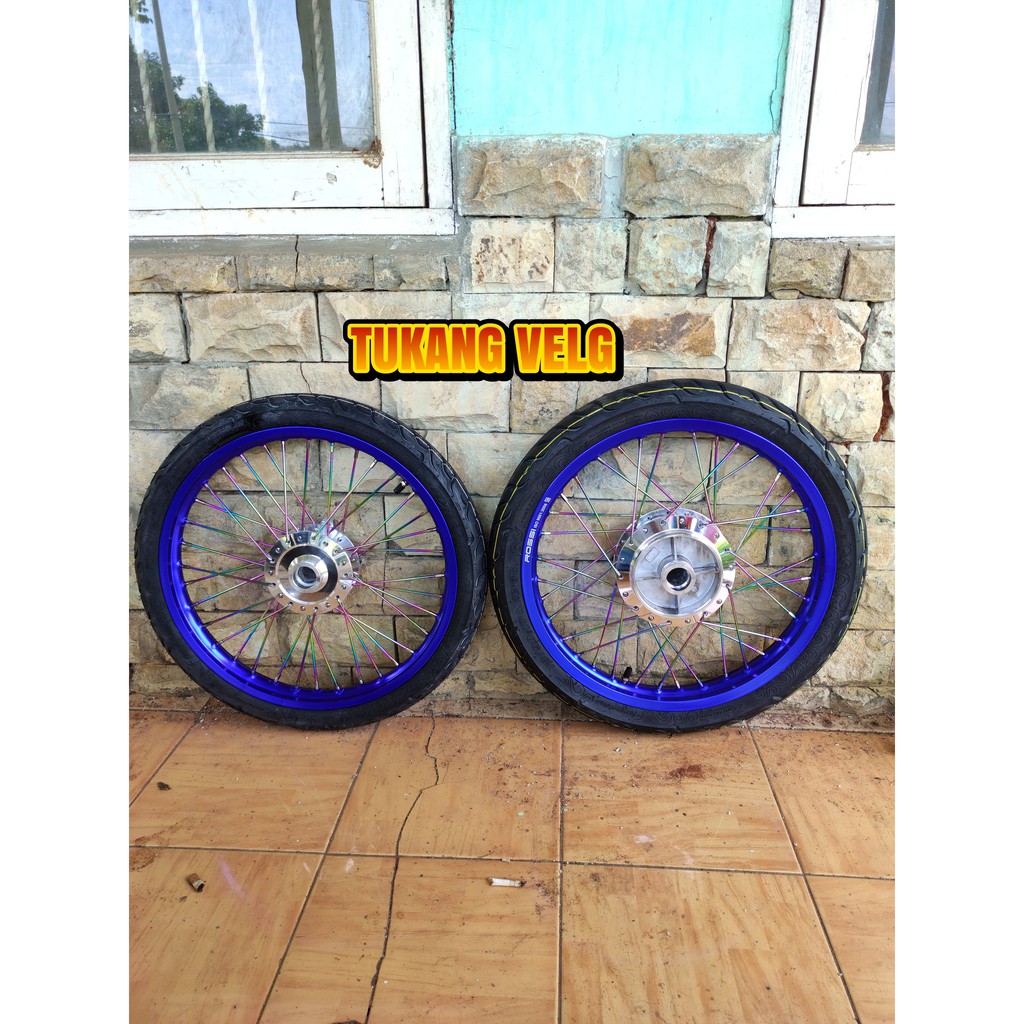 Velg Jari Jari Jupiter MX King Full Set Plus Ban ring 17 x185/160
