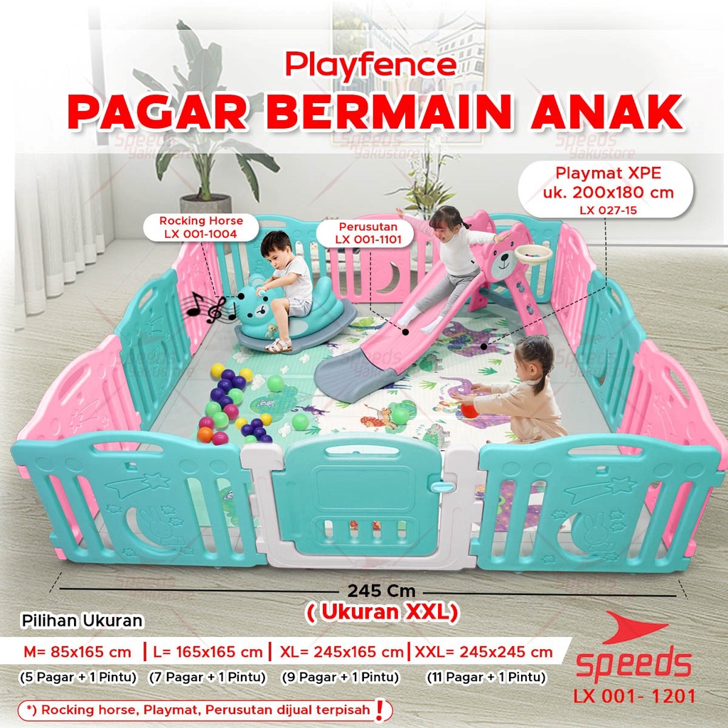 SNI Pagar Bayi Playpen Bayi Pagar Mainan Anak Set Bayi Baby Fence Pagar Playpen Portable Merek