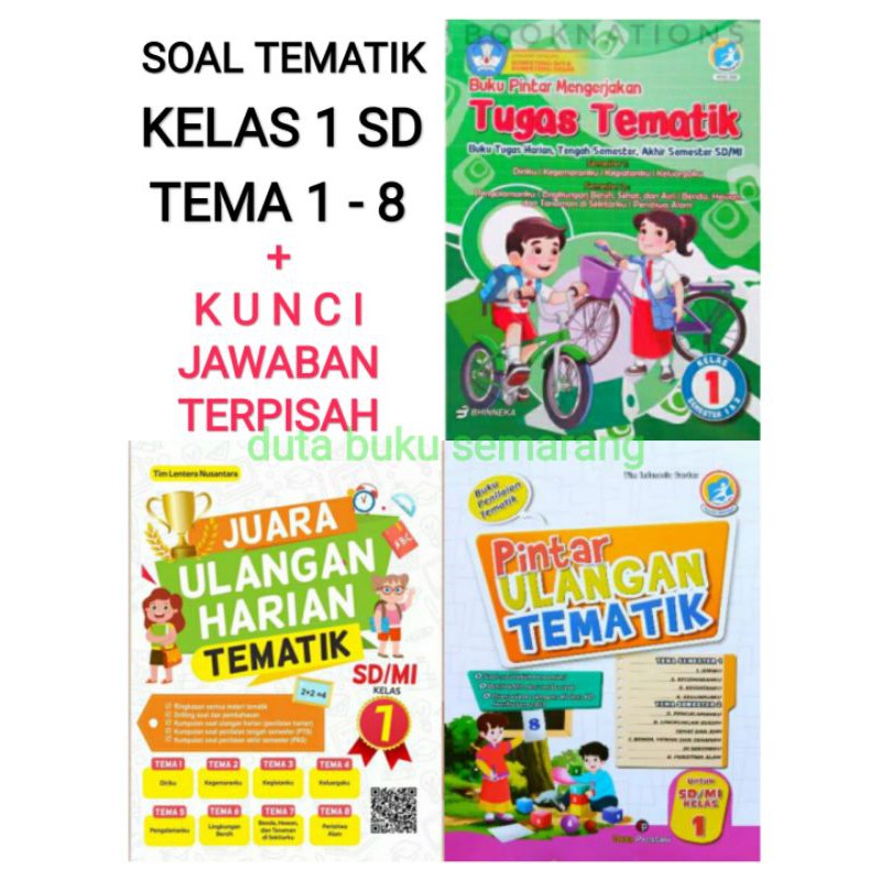 Juaratugas Ulangan Tematik Buku Soal Kelas 1 Sd Shopee Indonesia