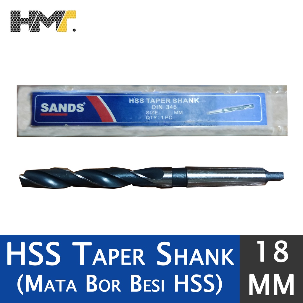 SANDS HSS Taper Shank 18mm / Mata Bor Besi HSS 18 mm