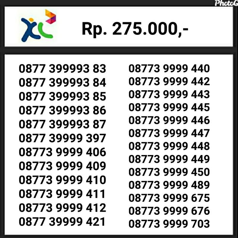 nomor cantik xl triple 9 999 ibm11