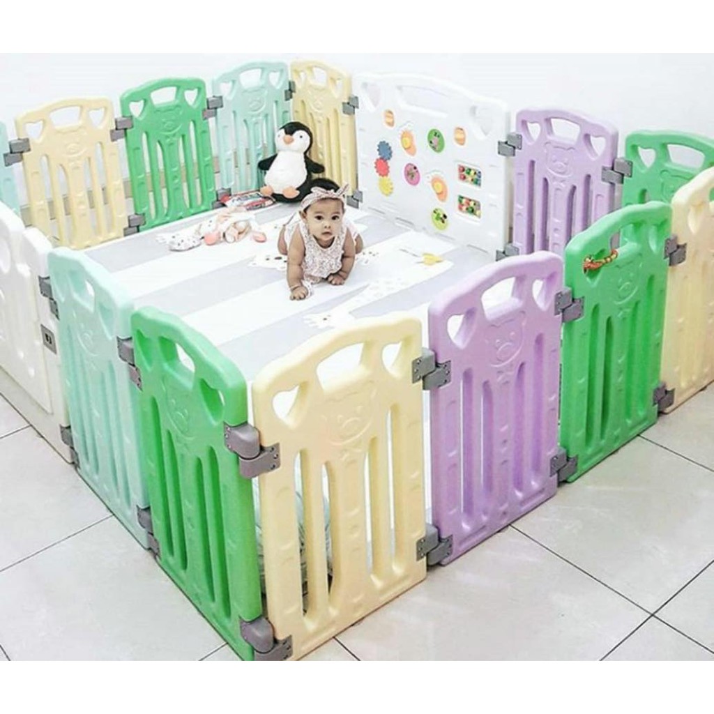 Pagar Bayi Coby Haus 12 + 4 (12 Panel + 2 Pintu + 2 Activity Board)