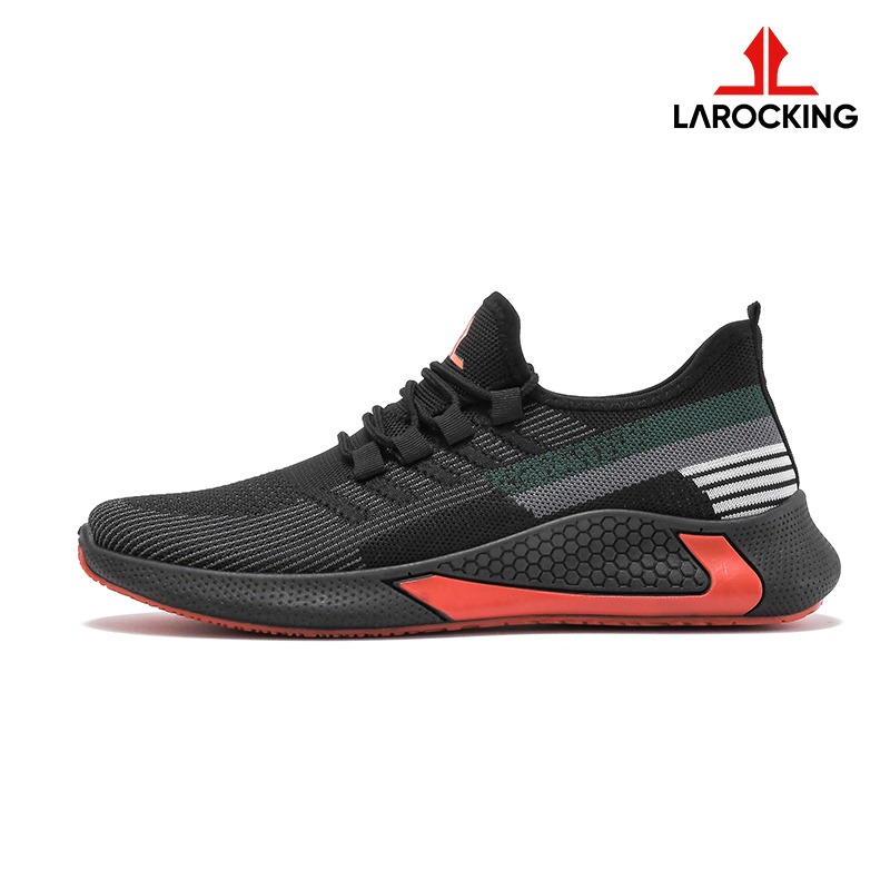 JN211 Larocking - Vortex Hitam | Sepatu Sneakers Running Gym Shoes Sports