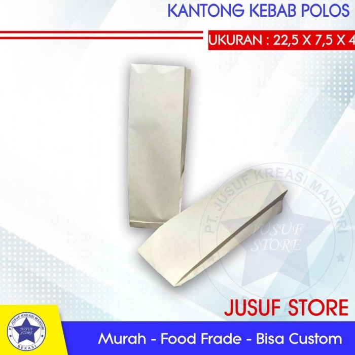 

(TERLARIS) READY STOK !!! paperbag kebab polos/kantong kebab polos