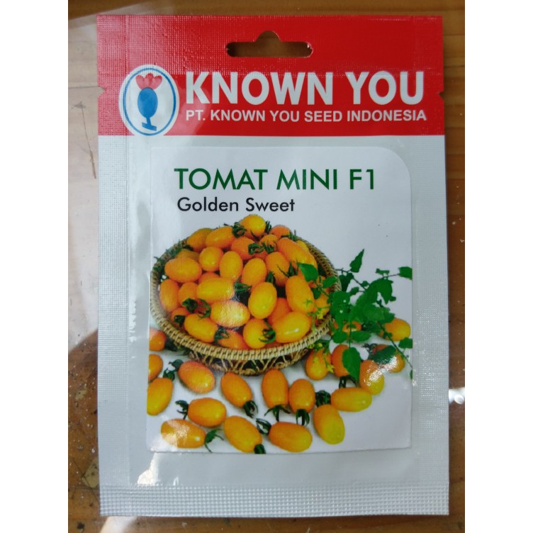 benih / bibit tomat cherry mini golden SWEET (Known You Seed)