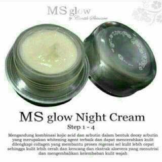 Night cream MS Glow by Cantik Skincare / Krim malam Acne 