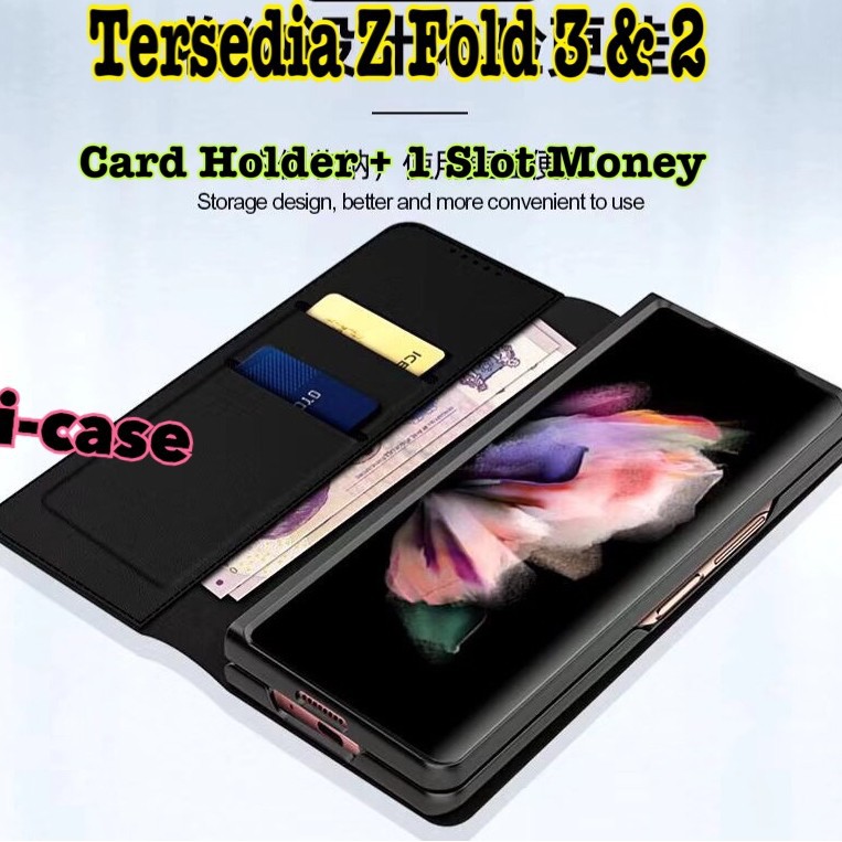 Flip Slot Card Case Z Fold 3 & z fold 2 Dompet Samsung Galaxy Z fold2 Z fold3 5g fold2
