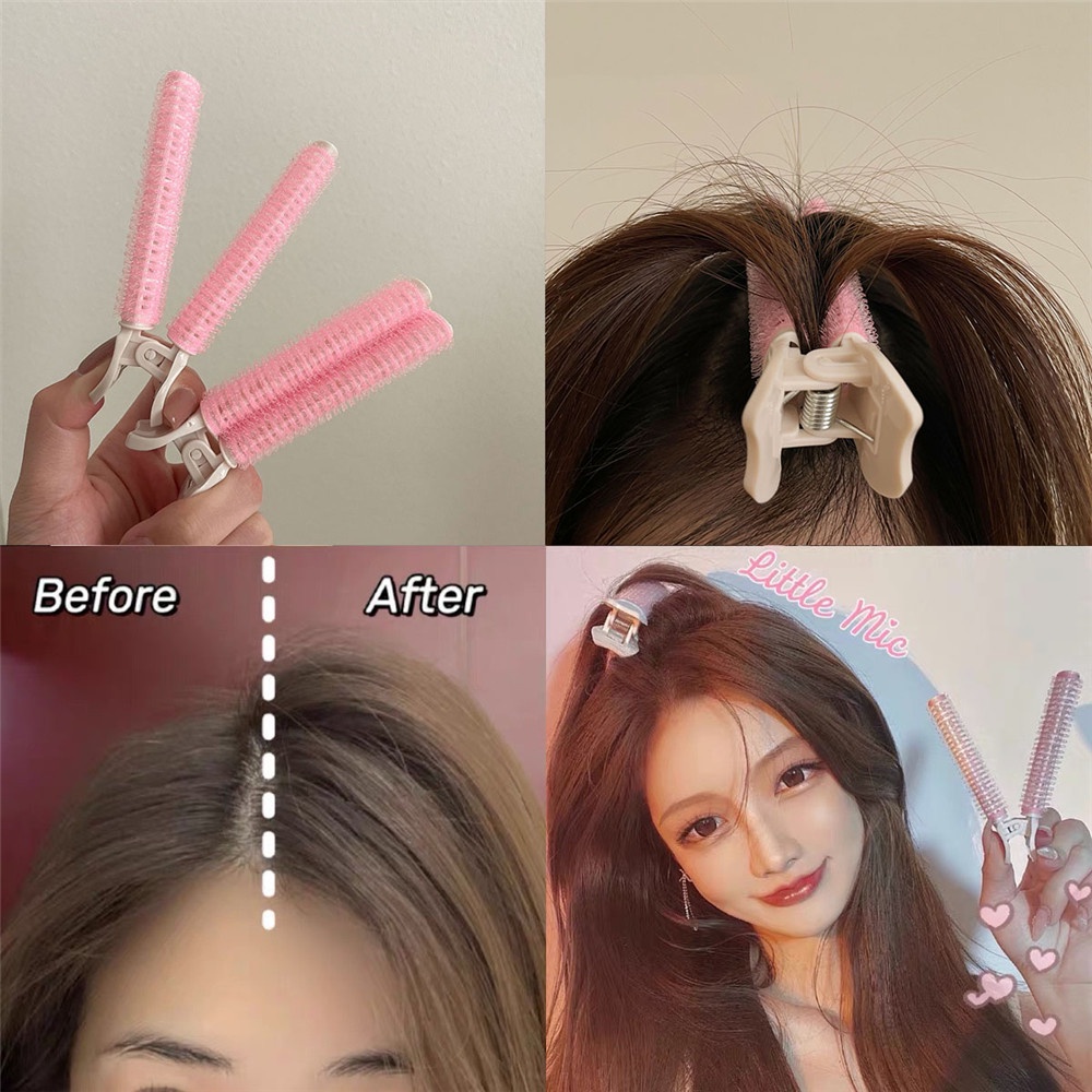 (Aaoottuuoo5.Id) 2pcs / Set Jepit Rambut Poni Fluffy Warna Pink Untuk Wanita