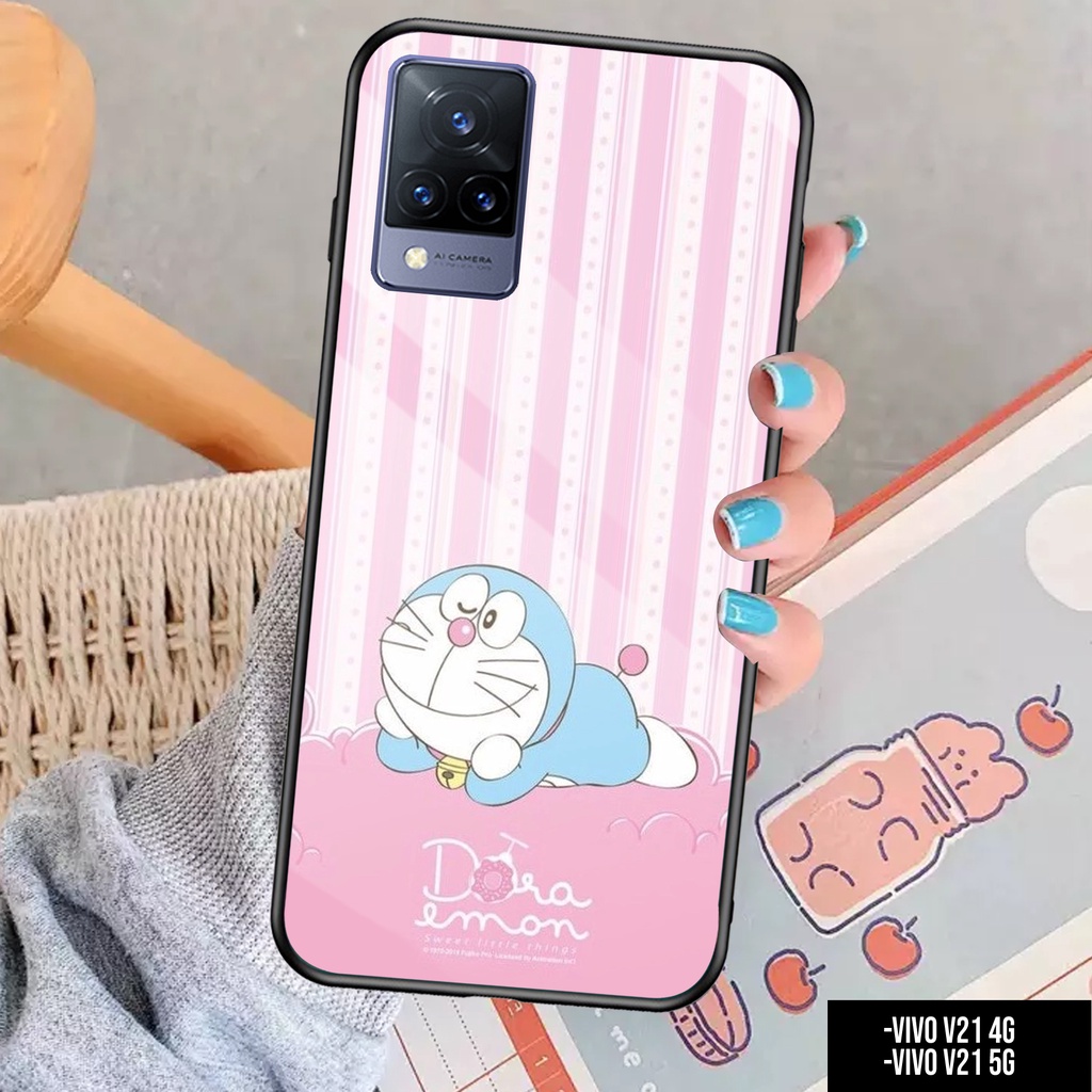 CASE VIVO V21 4G / V21 5G - Casing VIVO V21 4G / 5G Terbaru AERO STORE [ KARTUN DRMN ] Silikon VIVO 