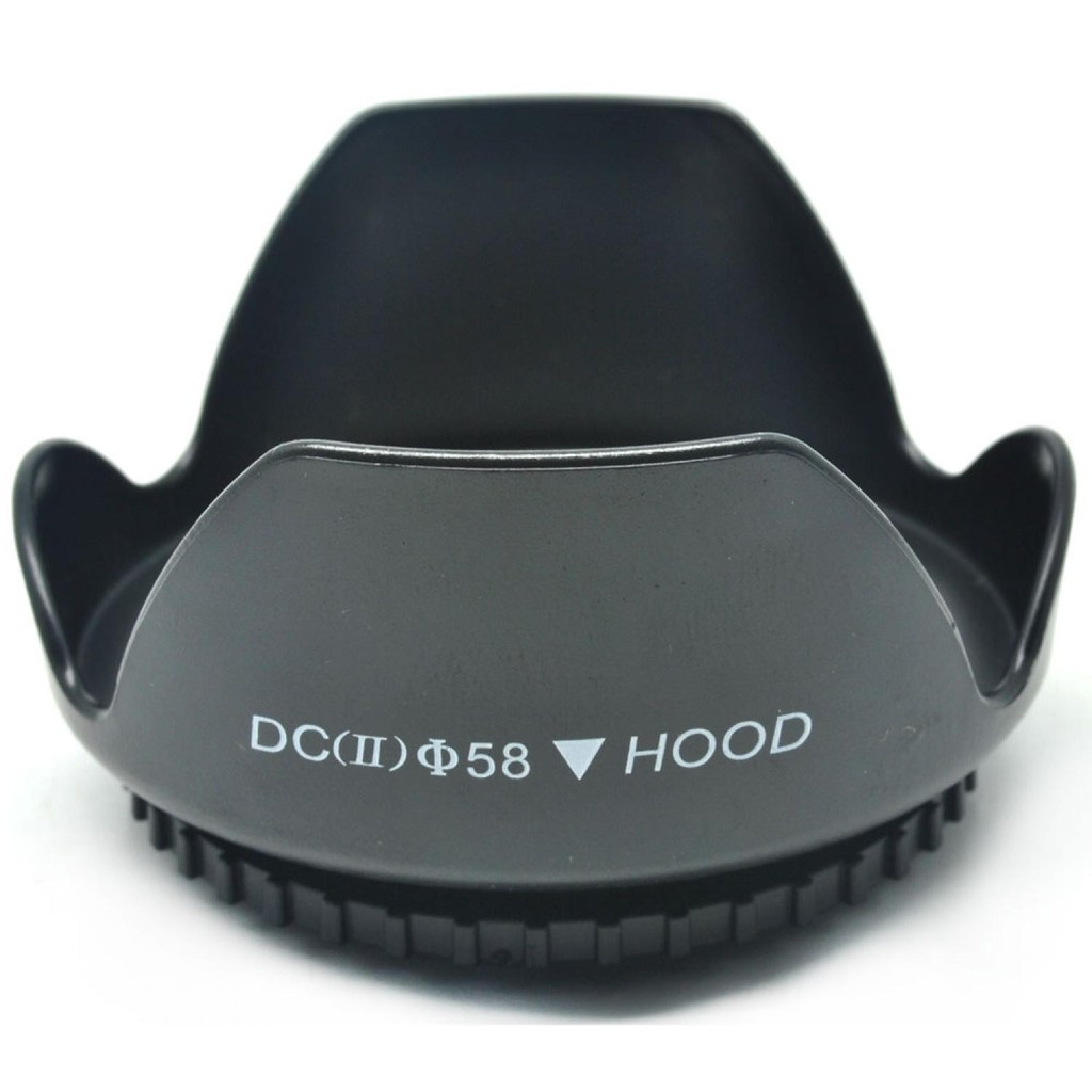 Lens Hood for Cameras 58mm Meningkatkan Kualitas Gambar Tudung Lensa Kamera DSLR Mudah Dipasang